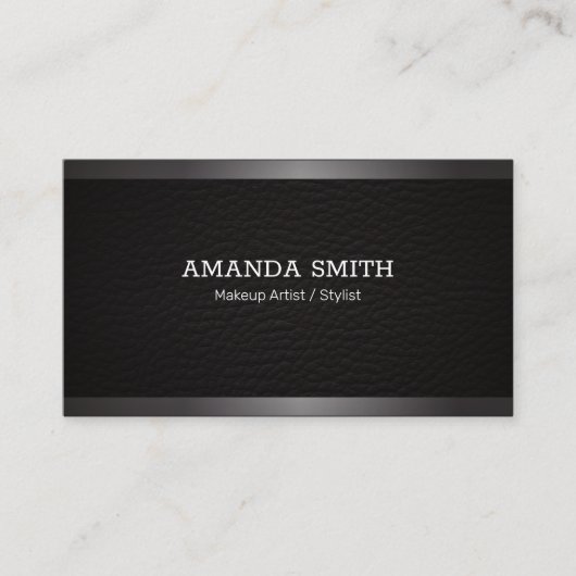 Carte De Visite Cuir | Lux Trim | Exécutif (Devant)