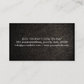 Carte De Visite Cuir noir (Dos)