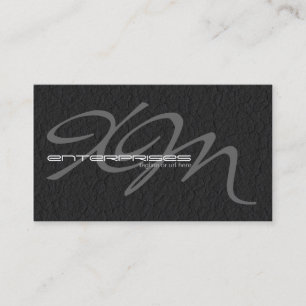 Carte De Visite Cuir noir texturisé