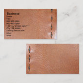 Carte De Visite Cuir - piqué (Devant / Derrière)