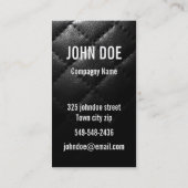 Carte De Visite Cuir piqué par noir (Dos)