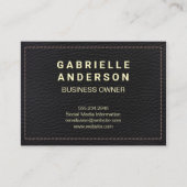 Carte De Visite Cuir pointu (Devant)