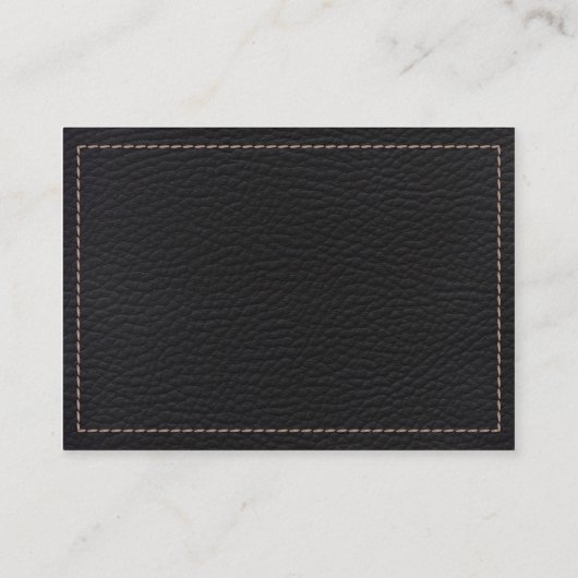 Carte De Visite Cuir pointu (Dos)