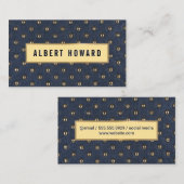 Carte De Visite Cuir rembourré (Devant / Derrière)