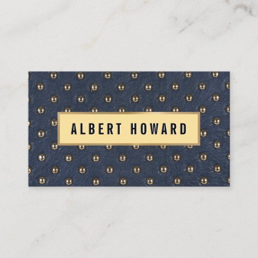 Carte De Visite Cuir rembourré (Devant)