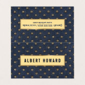 Carte De Visite Cuir rembourré (Extérieur déplié)