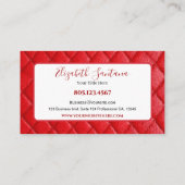Carte De Visite Cuir rouge (Dos)