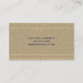 Carte De Visite Cuir | Schéma (Dos)