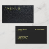 Carte De Visite Cuir / Type moderne (Devant / Derrière)