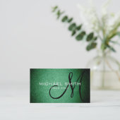 Carte De Visite Cuir vert (Debout devant)