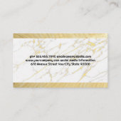 Carte De Visite Cuire et viande | Marbre et bois (Dos)