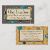 Carte De Visite Cuisine à base d'herbes épices chef cuisinier gast (Devant / Derrière)