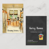Carte de visite Cuisine Aquarelle (Devant / Derrière)