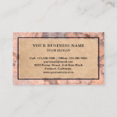 Carte De Visite Cuisine avec comptoir en marbre Granit Splashback (Dos)