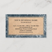 Carte De Visite Cuisine avec comptoir en marbre gris en granit (Dos)