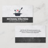 Carte De Visite Cuisine avec épices dans un pot (Devant / Derrière)