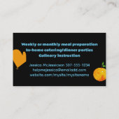 Carte De Visite cuisine blanche légumes herbes biscuit... (Dos)