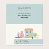 CARTE DE VISITE CUISINE BLUE BLUSH GARDEN MAISON SÉJOUR BED & BREA (Extérieur déplié)