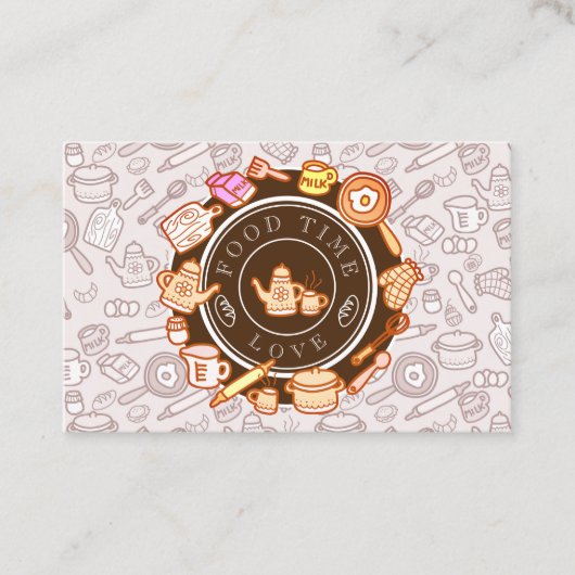 Carte De Visite Cuisine Brown (Devant)