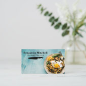 Carte De Visite Cuisine | Chef Knife (Debout devant)