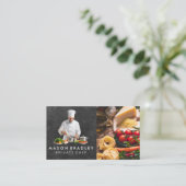 Carte De Visite Cuisine chef | Pâtes Tomate Alimentation (Debout devant)