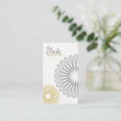 Carte De Visite Cuisine Chef Whisk, Cuinier (Debout devant)