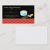 Carte De Visite Cuisine chinoise (Devant / Derrière)