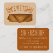 Carte De Visite Cuisine chinoise Poupée d'oeuf Eggroll Restaurant  (Devant / Derrière)