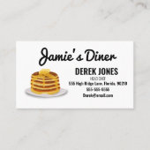 Carte De Visite cuisine classe restauration diner crêpes restauran (Devant)