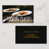 Carte De Visite Cuisine Classes Restaurant Bar Fer Chef (Devant / Derrière)