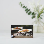 Carte De Visite Cuisine Classes Restaurant Bar Fer Chef (Debout devant)