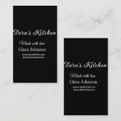 Carte De Visite cuisine cuisine chef ajouter restaurant nom du tra (Devant / Derrière)