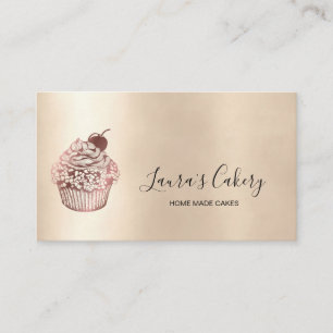 Carte De Visite Cuisine de boulangerie moderne Cupcake Chef Restau