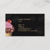 Carte De Visite Cuisine de boulangerie moderne Cupcake Chef Restau (Dos)