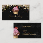 Carte De Visite Cuisine de boulangerie moderne Cupcake Chef Restau (Devant / Derrière)