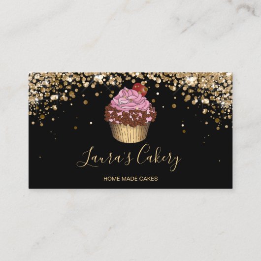 Carte De Visite Cuisine de boulangerie moderne Cupcake Chef Restau (Devant)