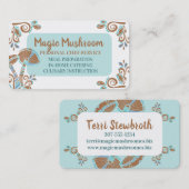 Carte De Visite Cuisine de champignons Super (Devant / Derrière)