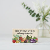 Carte De Visite Cuisine de la classe cuisine de légumes (Debout devant)