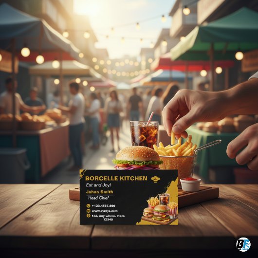 Carte De Visite Cuisine de Luxe – Faites une Impression Durable