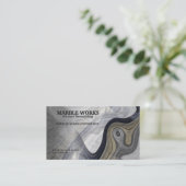 Carte De Visite Cuisine de marbre abstraite transformant le (Debout devant)