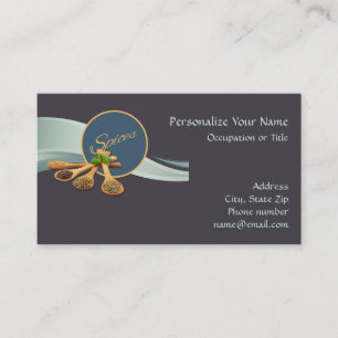 Carte De Visite Cuisine d'épices et chef de cuisine