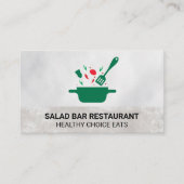 Carte De Visite Cuisine en Pot et Spatula (Devant)