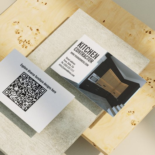 Carte De Visite Cuisine Entrepreneur Cabine de menuiserie Moderne