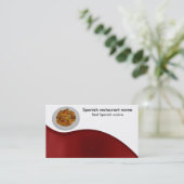 Carte De Visite Cuisine espagnole (Debout devant)