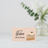 Carte De Visite Cuisine et Cuisine Ustensiles Gâteaux noirs Bakes (Debout devant)