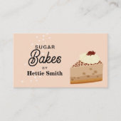 Carte De Visite Cuisine et Cuisine Ustensiles Gâteaux noirs Bakes (Devant)