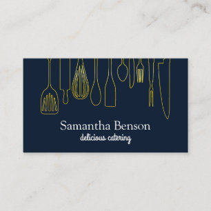 Carte De Visite Cuisine et restauration modernes, cuisine chic et