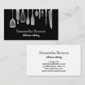 Carte De Visite Cuisine et restauration modernes, cuisine chic et  (Devant / Derrière)