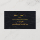 Carte De Visite Cuisine Fleur Whisk pour boulangerie, Restauration (Dos)