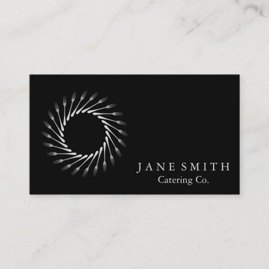 Carte De Visite Cuisine Fleur Whisk pour boulangerie, Restauration (Devant)